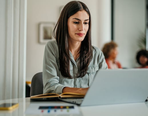 Busy Woman at Laptop