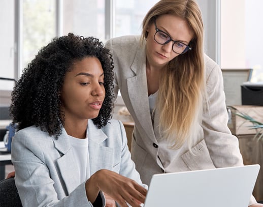 Two Women at Laptop